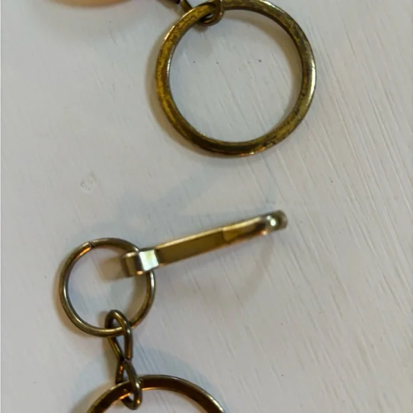 Vintage Adjustable Belt with Circular Lucite Medallions and Chain Links - Picture 3 of 6